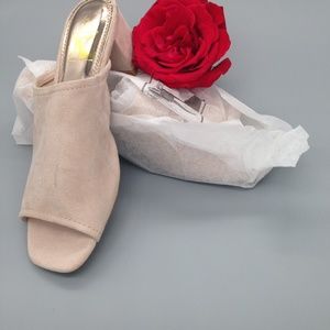 wide strap slip on open toe sandals with heel